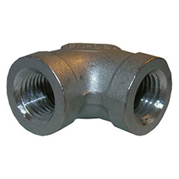 True Value 0.5 in. SS 90 Digree Electro Galvanized Pipe Elbow 209818